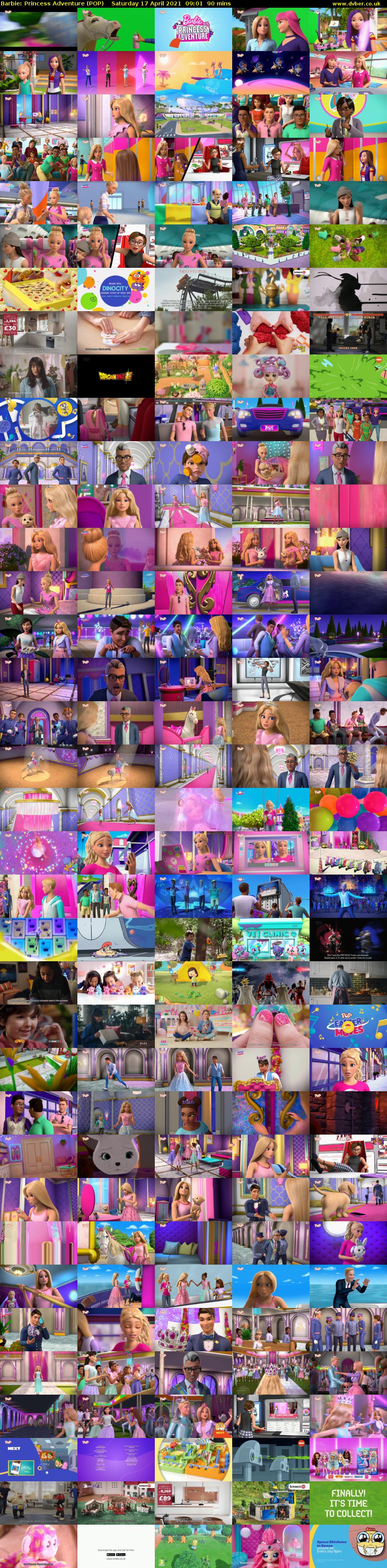 Barbie: Princess Adventure (POP) Saturday 17 April 2021 09:01 - 10:31
