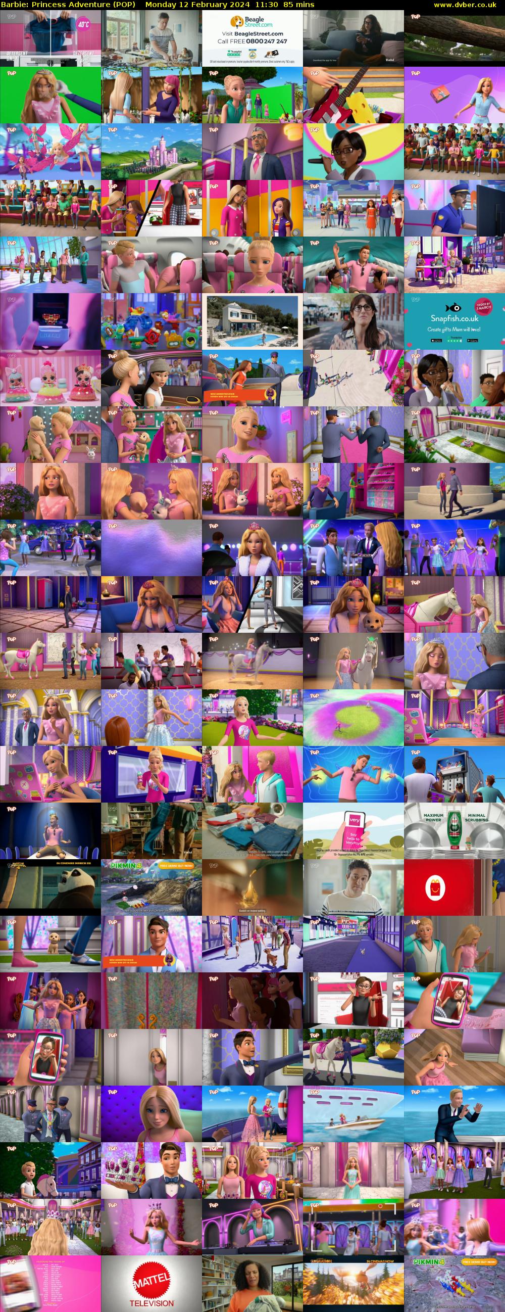 Barbie: Princess Adventure (POP) Monday 12 February 2024 11:30 - 12:55