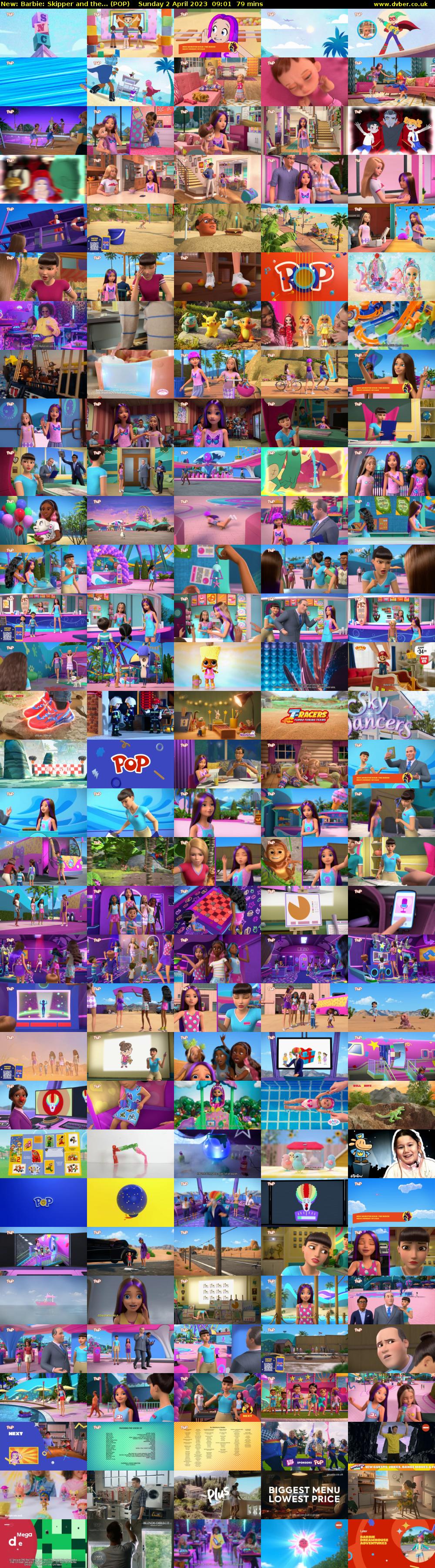 Barbie: Skipper and the... (POP) Sunday 2 April 2023 09:01 - 10:20