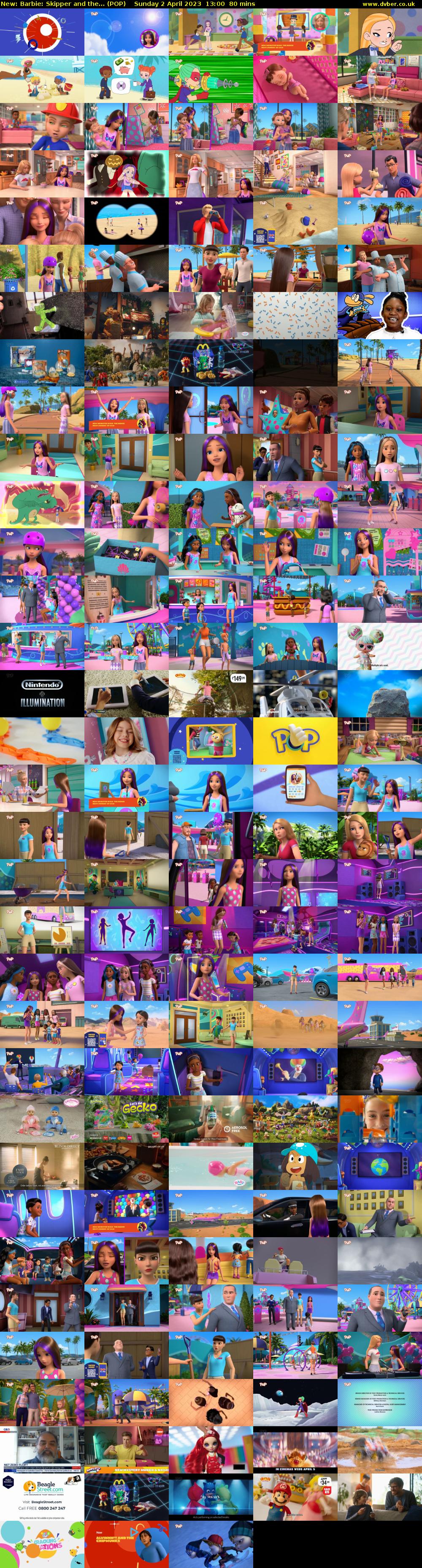 Barbie: Skipper and the... (POP) Sunday 2 April 2023 13:00 - 14:20