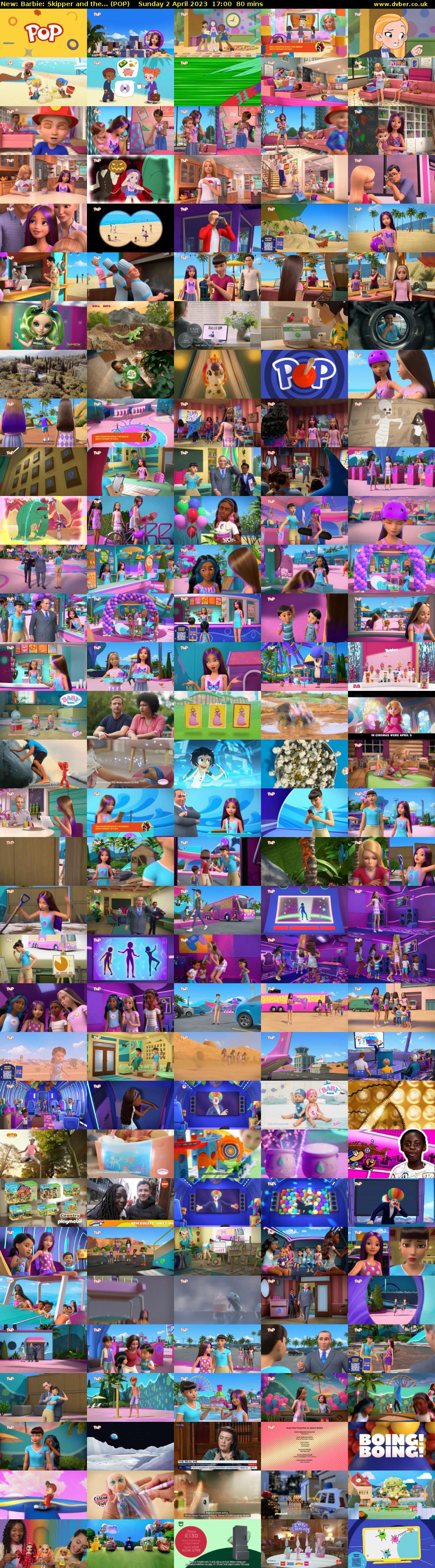Barbie: Skipper and the... (POP) Sunday 2 April 2023 17:00 - 18:20
