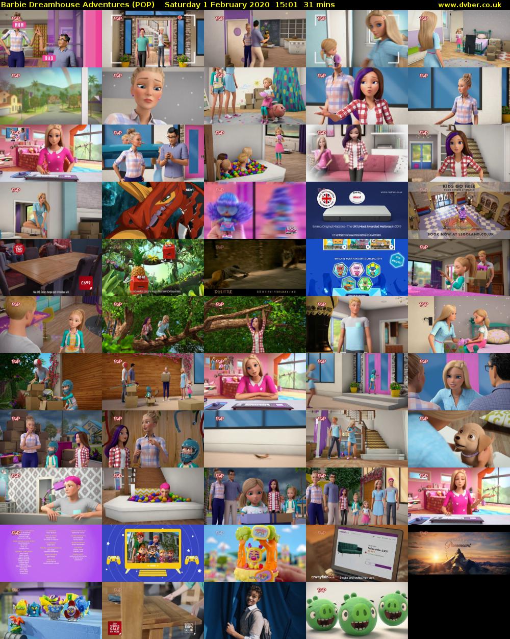 Barbie Dreamhouse Adventures (POP) Saturday 1 February 2020 15:01 - 15:32