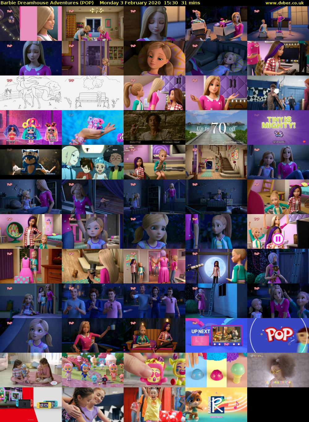 Barbie Dreamhouse Adventures (POP) Monday 3 February 2020 15:30 - 16:01