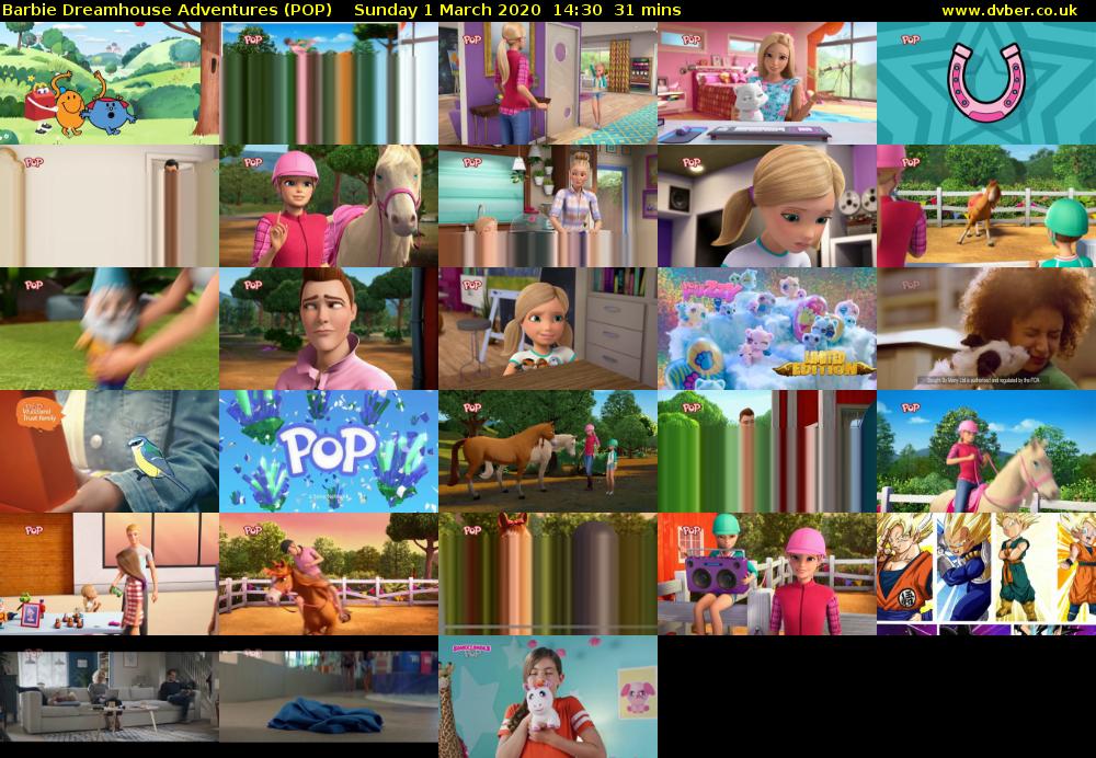 Barbie Dreamhouse Adventures (POP) Sunday 1 March 2020 14:30 - 15:01