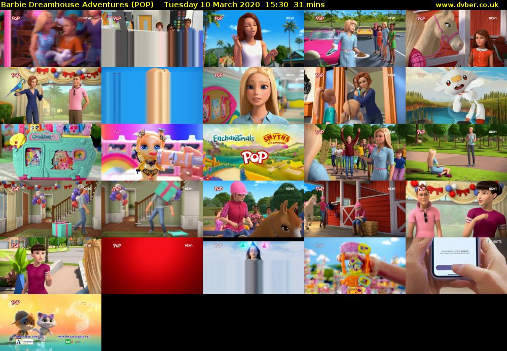 Barbie Dreamhouse Adventures (POP) Tuesday 10 March 2020 15:30 - 16:01
