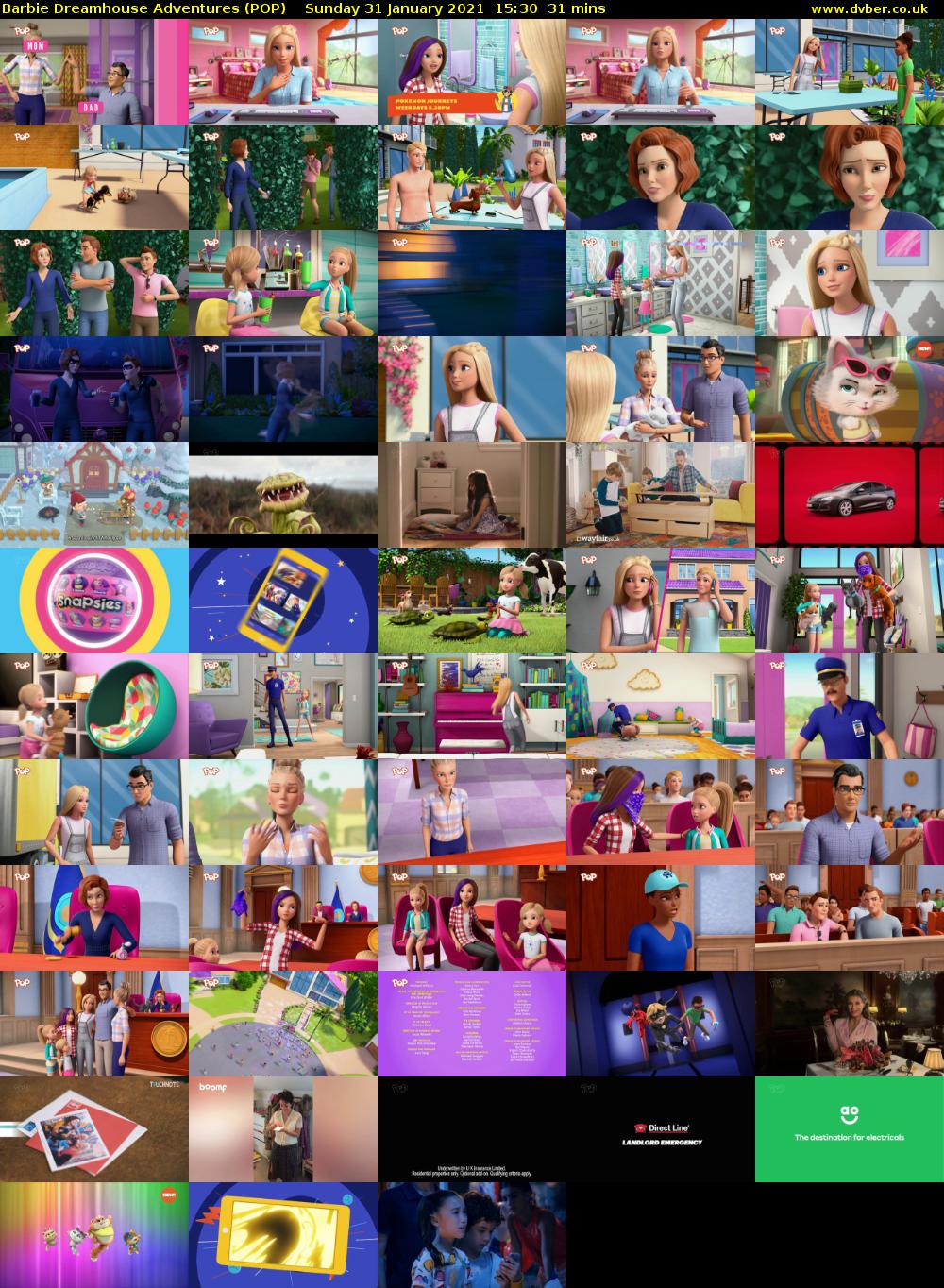 Barbie Dreamhouse Adventures (POP) Sunday 31 January 2021 15:30 - 16:01