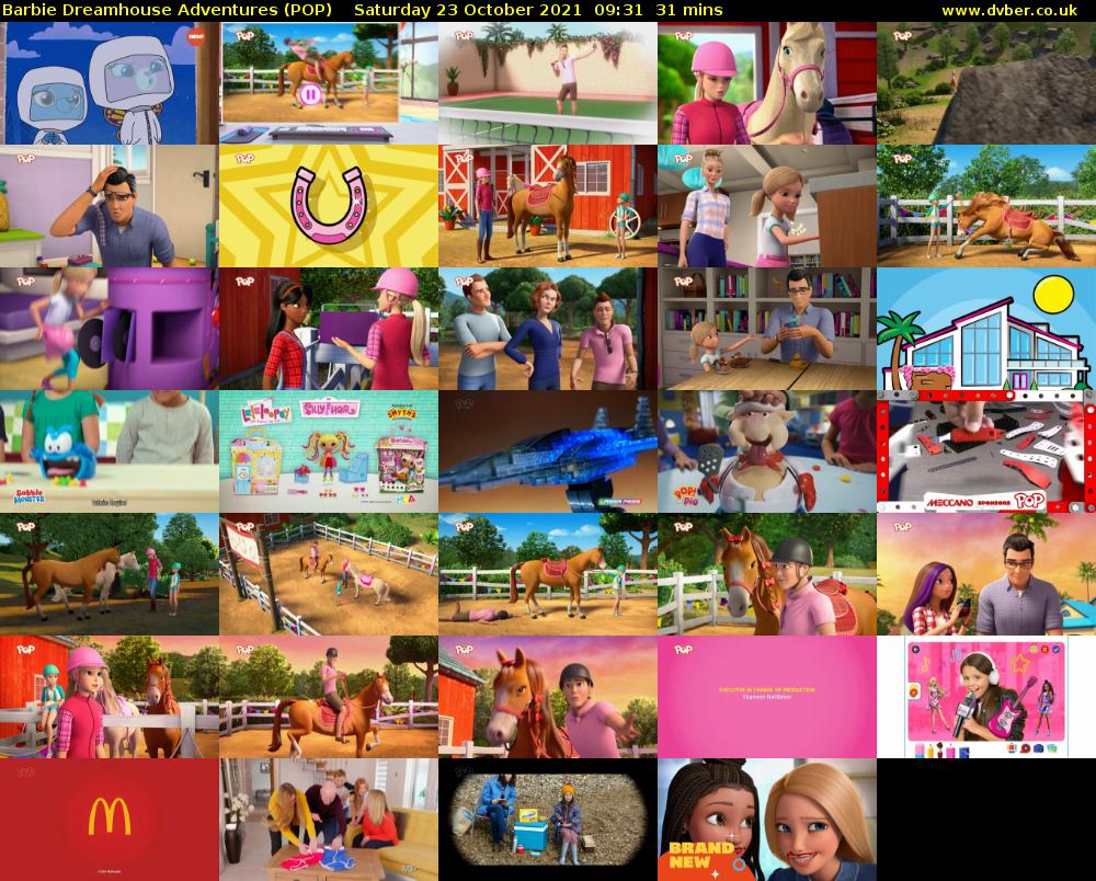 Barbie Dreamhouse Adventures (POP) Saturday 23 October 2021 09:31 - 10:02