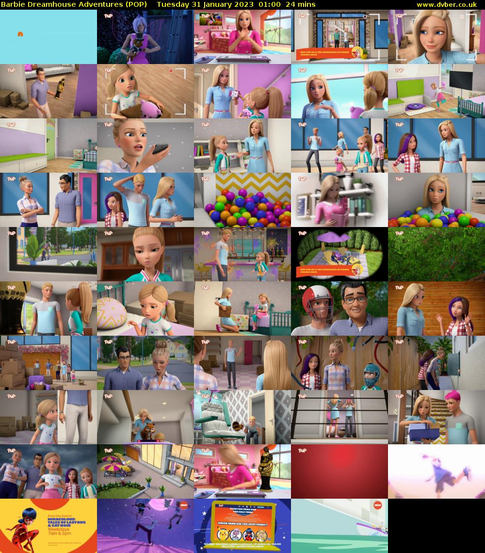 Barbie Dreamhouse Adventures (POP) Tuesday 31 January 2023 01:00 - 01:24