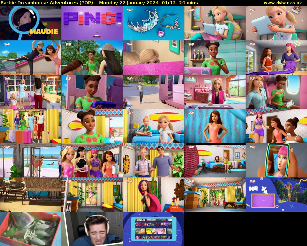 Barbie Dreamhouse Adventures (POP) Monday 22 January 2024 01:12 - 01:36