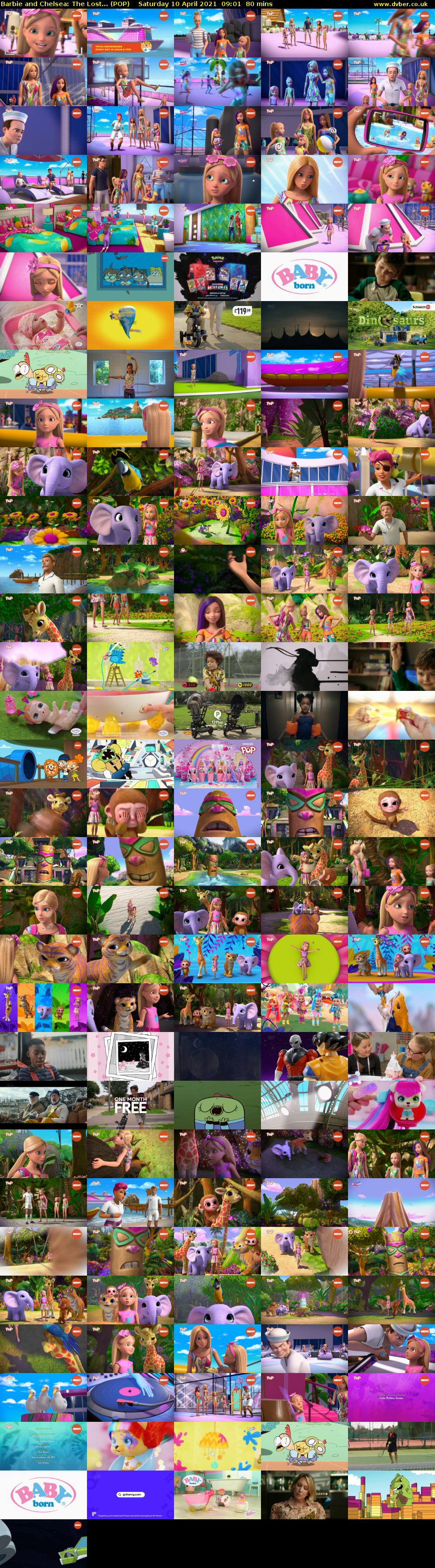 Barbie and Chelsea: The Lost... (POP) Saturday 10 April 2021 09:01 - 10:21