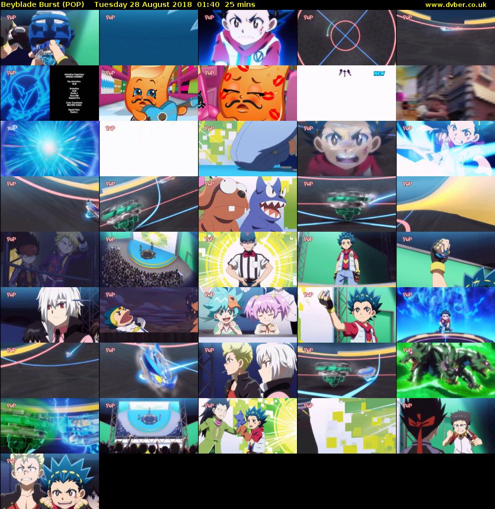 Beyblade Burst (POP) Tuesday 28 August 2018 01:40 - 02:05
