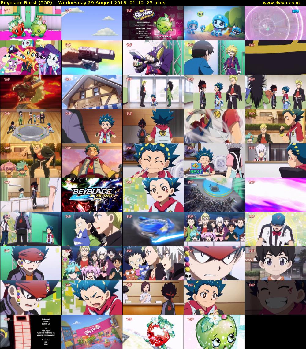 Beyblade Burst (POP) Wednesday 29 August 2018 01:40 - 02:05