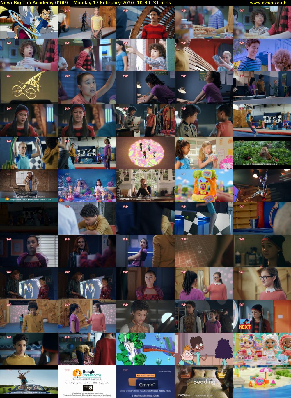 Big Top Academy (POP) Monday 17 February 2020 10:30 - 11:01