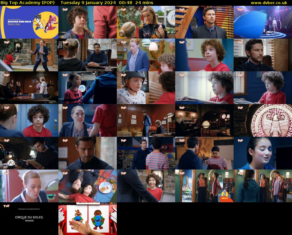 Big Top Academy (POP) Tuesday 9 January 2024 00:48 - 01:12