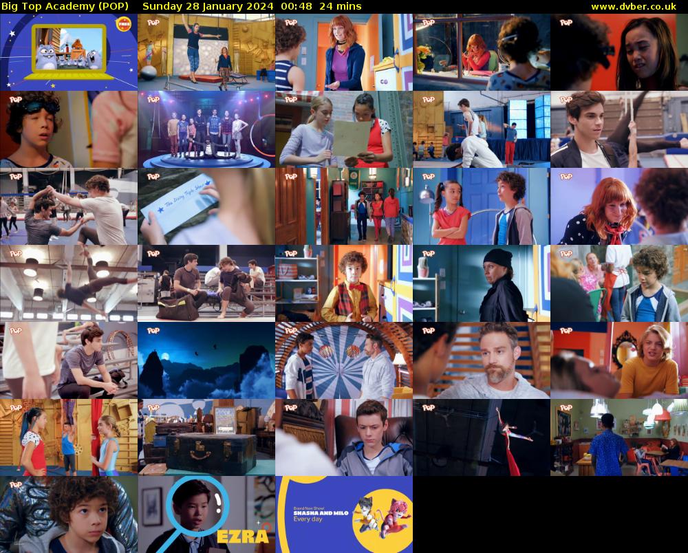 Big Top Academy (POP) Sunday 28 January 2024 00:48 - 01:12