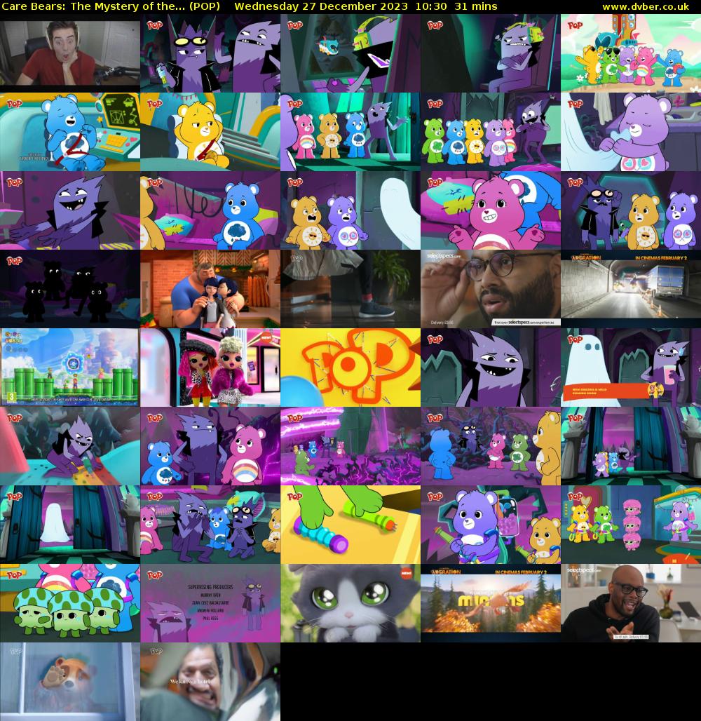 Care Bears: The Mystery of the... (POP) Wednesday 27 December 2023 10:30 - 11:01