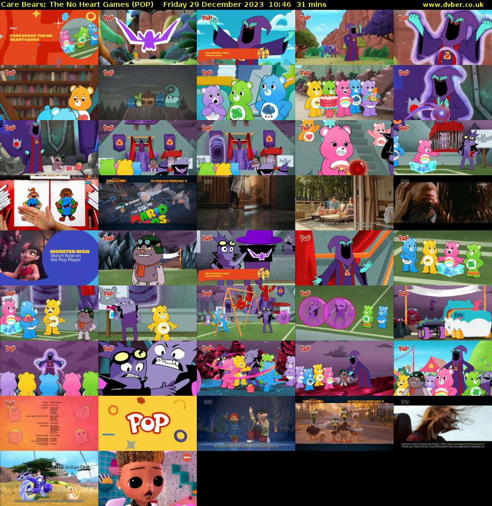 Care Bears: The No Heart Games (POP) Friday 29 December 2023 10:46 - 11:17