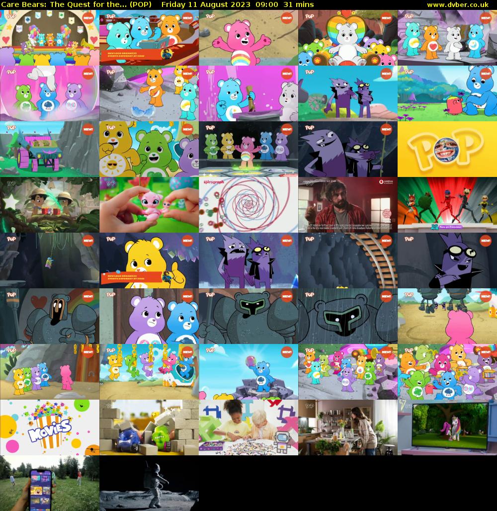 Care Bears: The Quest for the... (POP) Friday 11 August 2023 09:00 - 09:31