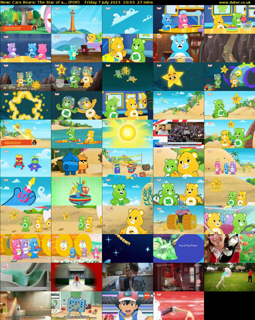 Care Bears: The Star of a... (POP) Friday 7 July 2023 10:03 - 10:30