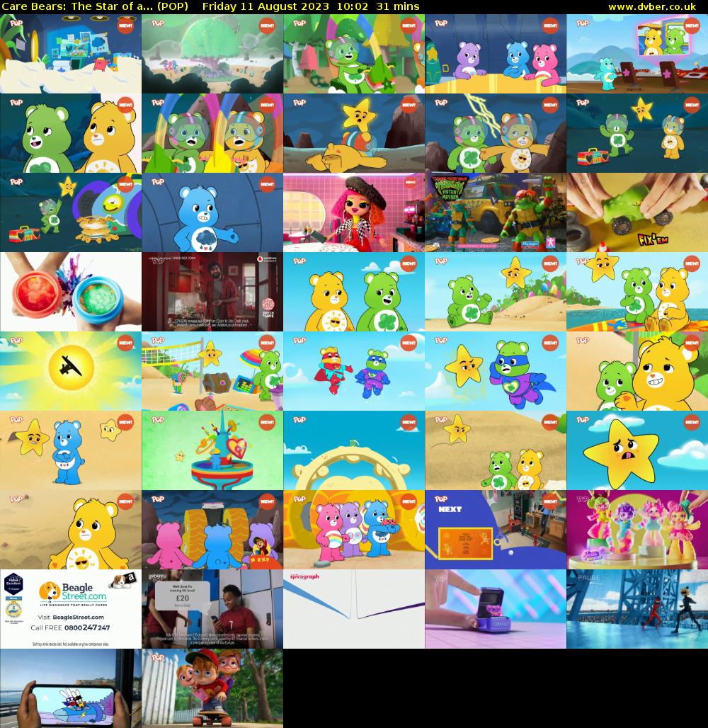 Care Bears: The Star of a... (POP) Friday 11 August 2023 10:02 - 10:33