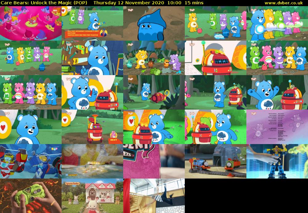 Care Bears: Unlock the Magic (POP) Thursday 12 November 2020 10:00 - 10:15
