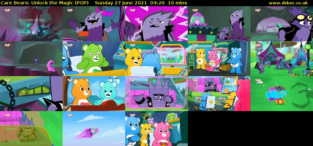 Care Bears: Unlock the Magic (POP) Sunday 27 June 2021 04:20 - 04:30