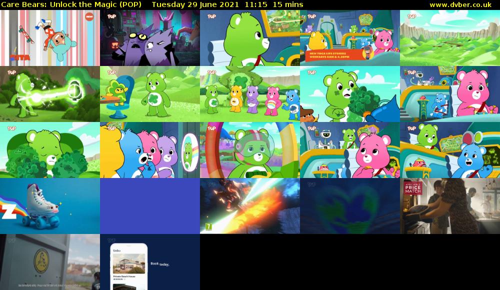 Care Bears: Unlock the Magic (POP) Tuesday 29 June 2021 11:15 - 11:30