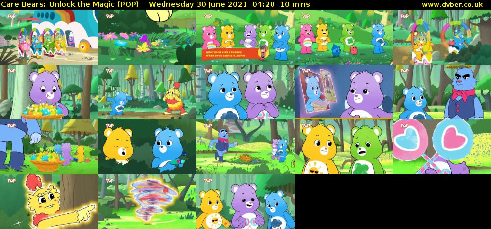Care Bears: Unlock the Magic (POP) Wednesday 30 June 2021 04:20 - 04:30