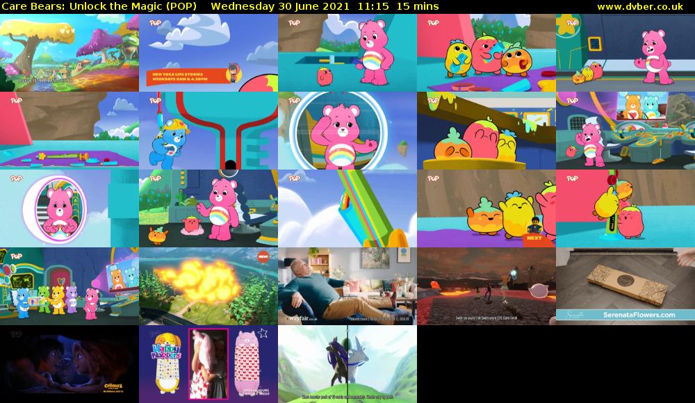 Care Bears: Unlock the Magic (POP) Wednesday 30 June 2021 11:15 - 11:30
