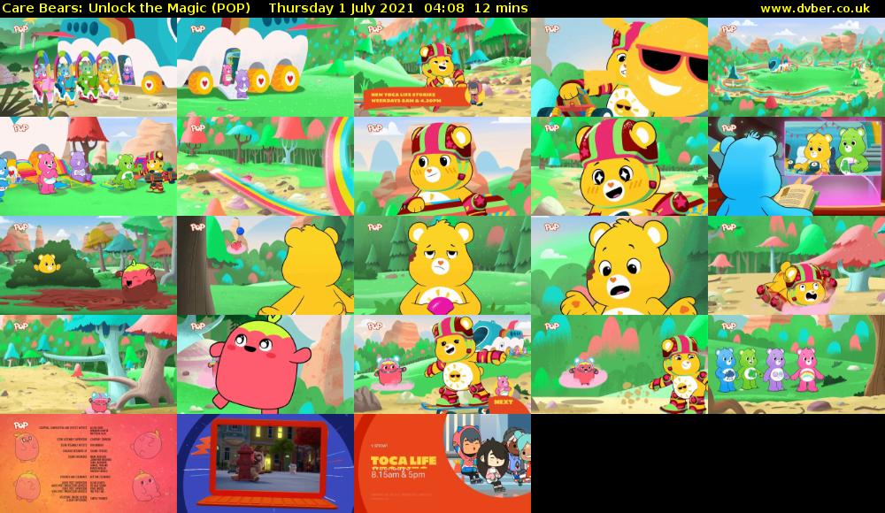 Care Bears: Unlock the Magic (POP) Thursday 1 July 2021 04:08 - 04:20