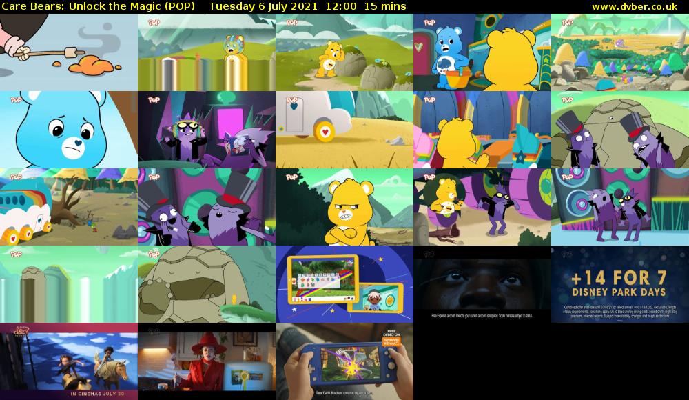 Care Bears: Unlock the Magic (POP) Tuesday 6 July 2021 12:00 - 12:15