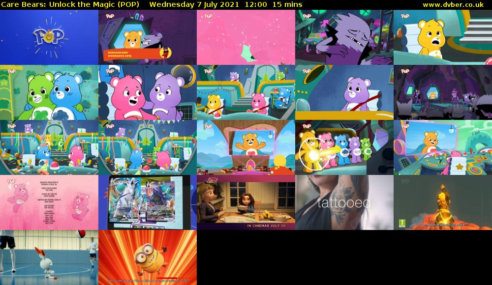 Care Bears: Unlock the Magic (POP) Wednesday 7 July 2021 12:00 - 12:15