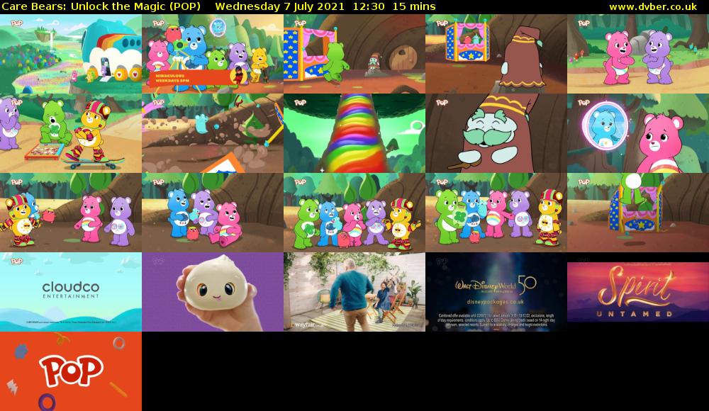 Care Bears: Unlock the Magic (POP) Wednesday 7 July 2021 12:30 - 12:45