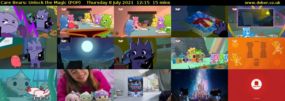 Care Bears: Unlock the Magic (POP) Thursday 8 July 2021 12:15 - 12:30