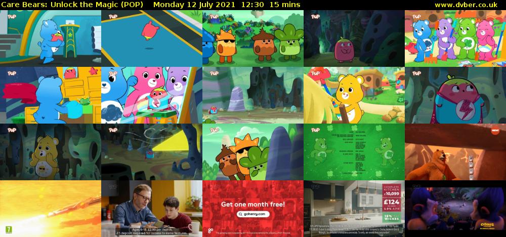 Care Bears: Unlock the Magic (POP) Monday 12 July 2021 12:30 - 12:45