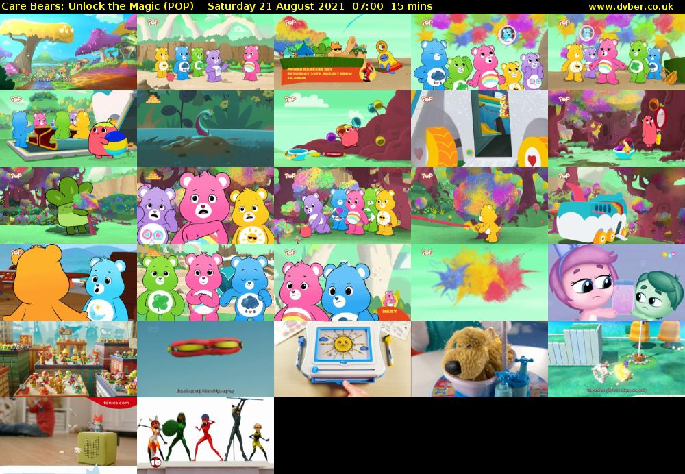 Care Bears: Unlock the Magic (POP) Saturday 21 August 2021 07:00 - 07:15