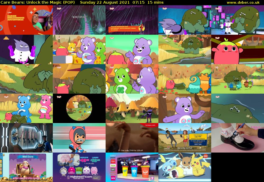 Care Bears: Unlock the Magic (POP) Sunday 22 August 2021 07:15 - 07:30