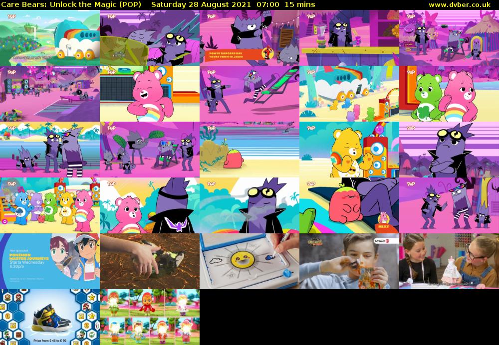 Care Bears: Unlock the Magic (POP) Saturday 28 August 2021 07:00 - 07:15