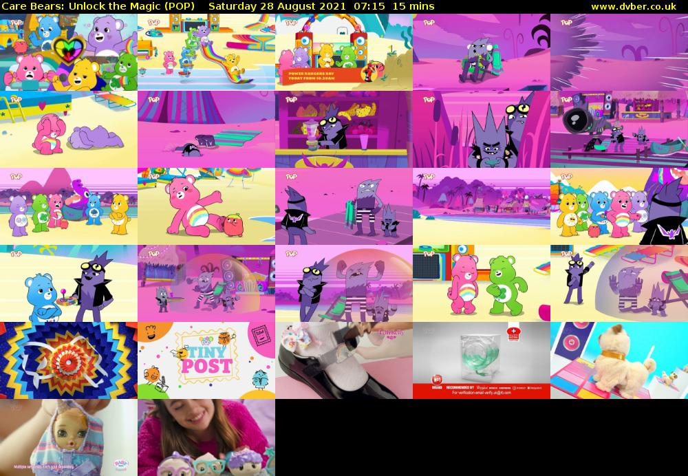 Care Bears: Unlock the Magic (POP) Saturday 28 August 2021 07:15 - 07:30
