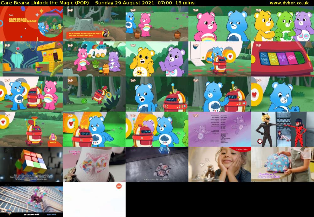 Care Bears: Unlock the Magic (POP) Sunday 29 August 2021 07:00 - 07:15