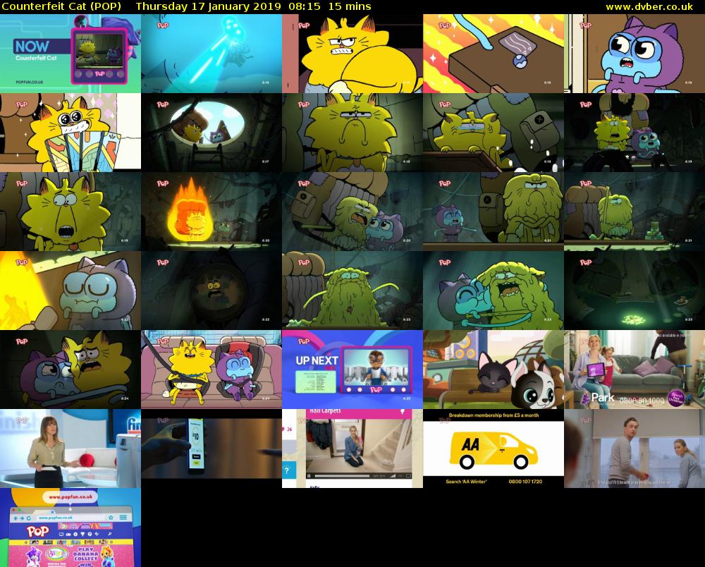 Counterfeit Cat (POP) Thursday 17 January 2019 08:15 - 08:30