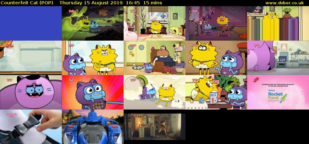 Counterfeit Cat (POP) Thursday 15 August 2019 16:45 - 17:00
