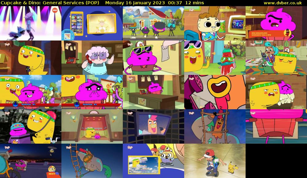 Cupcake & Dino: General Services (POP) Monday 16 January 2023 00:37 - 00:49