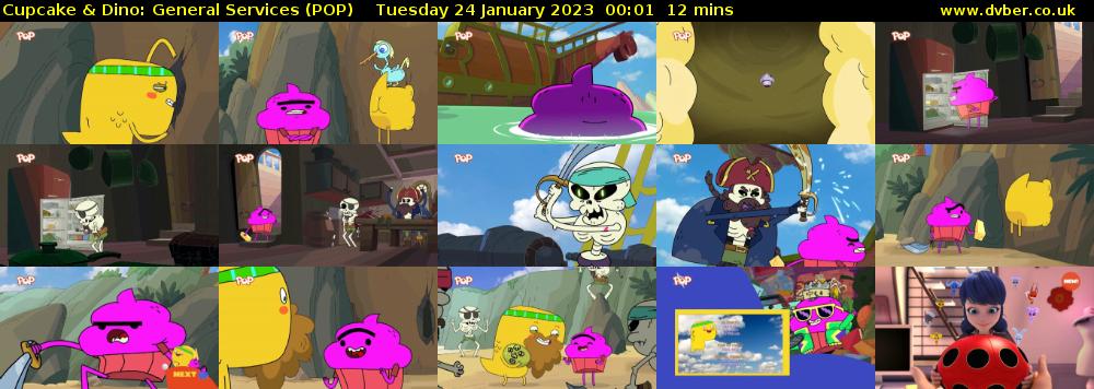 Cupcake & Dino: General Services (POP) Tuesday 24 January 2023 00:01 - 00:13