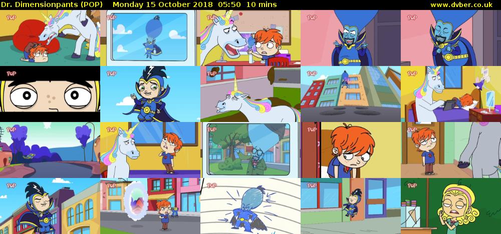 Dr. Dimensionpants (POP) Monday 15 October 2018 05:50 - 06:00