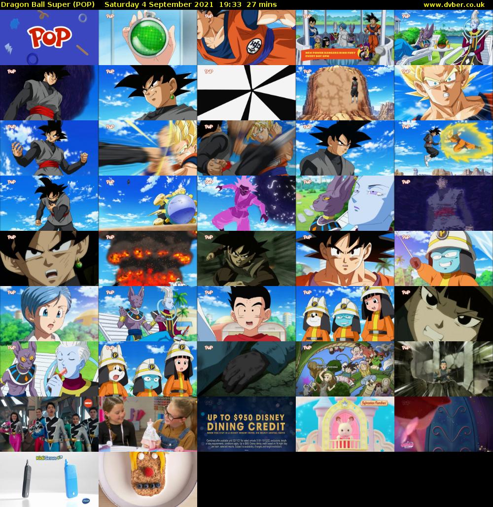 Dragon Ball Super (POP) Saturday 4 September 2021 19:33 - 20:00