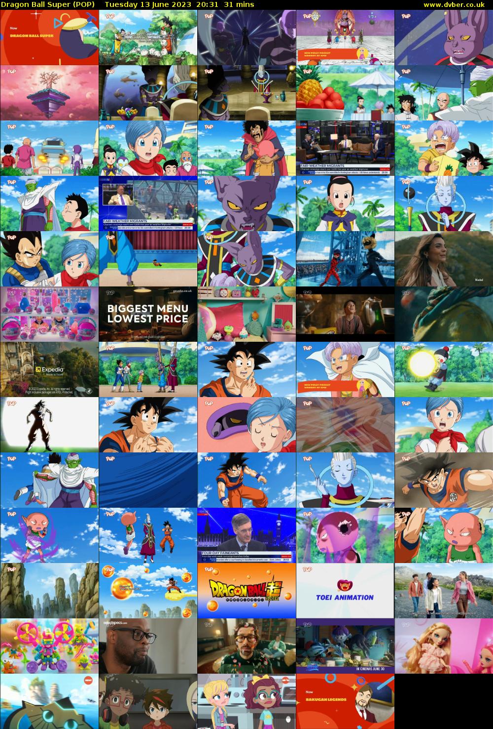 Dragon Ball Super (POP) Tuesday 13 June 2023 20:31 - 21:02
