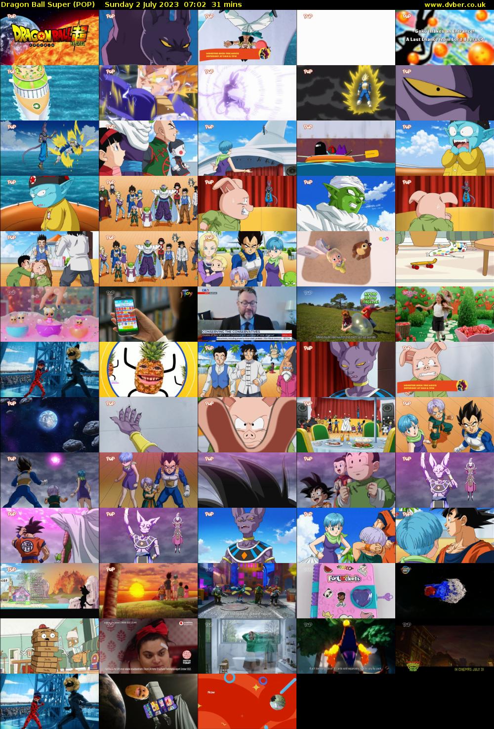 Dragon Ball Super (POP) Sunday 2 July 2023 07:02 - 07:33