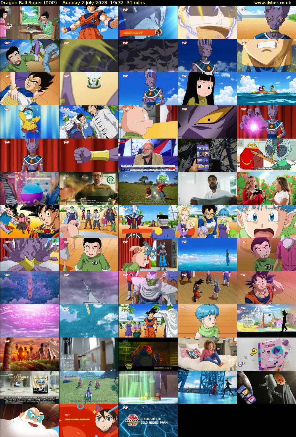 Dragon Ball Super (POP) Sunday 2 July 2023 19:32 - 20:03