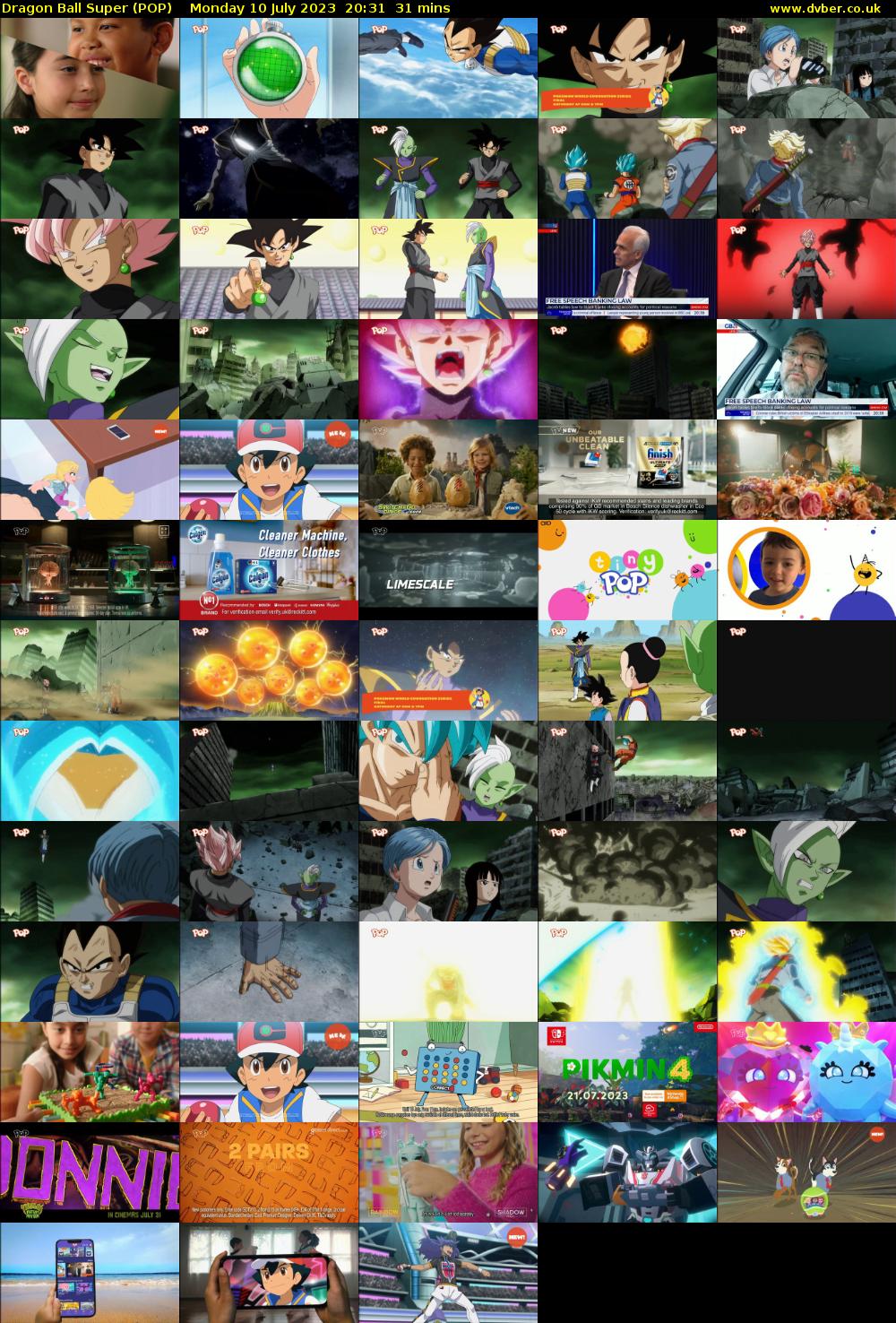 Dragon Ball Super (POP) Monday 10 July 2023 20:31 - 21:02